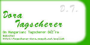 dora tagscherer business card